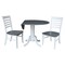 International Concepts Round 42 in. Dual Drop Leaf Dining Table with 2 Ladderback Chairs - 3 Piece Dining Set, 42 in W K05-42DP-C310P - alternate 8